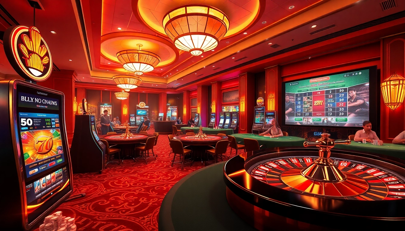 Experience the thrill of gambling at https://8xx.network/ with dynamic casino visuals featuring poker tables and slot machines.