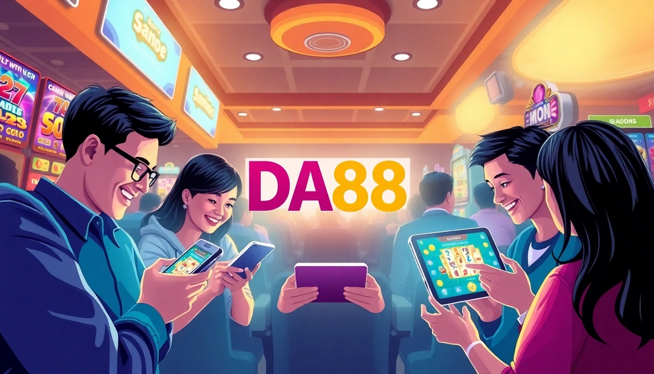 Engaging users enjoying gameplay on the DA88 app, Tải App Da88 for thrilling gaming experiences.