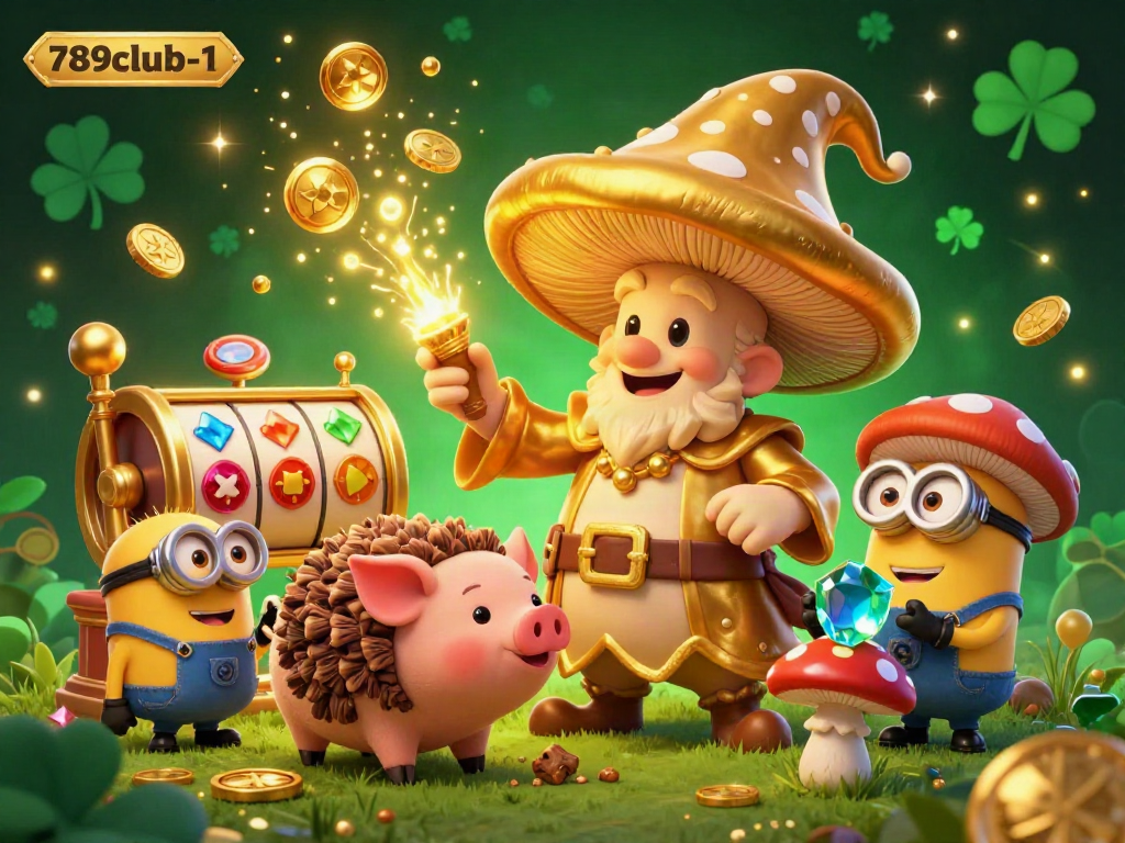 Spin the reels with 789club-1's enchanting characters, showcasing a magical casino adventure.