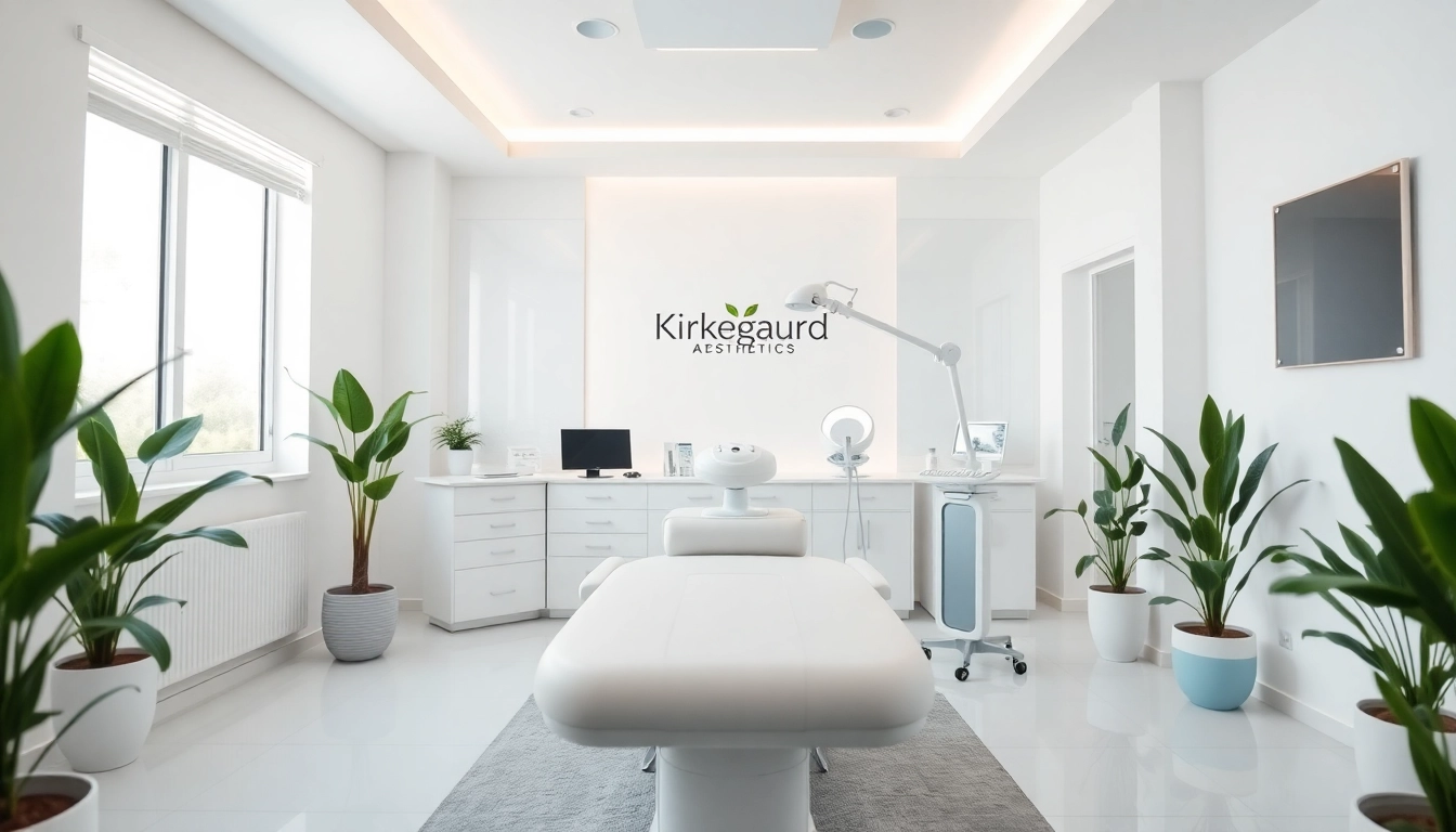 Kirkegaard Aesthetics in a modern aesthetic clinic with calming design elements.
