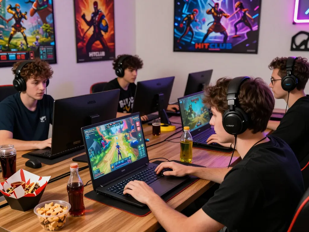 Engaging gaming moment at HITCLUB, showcasing diverse players enjoying vibrant online games in a lively atmosphere.