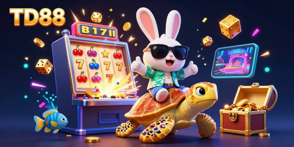 Engage with the thrilling TD88 slots experience while enjoying the colorful jackpot explosion.