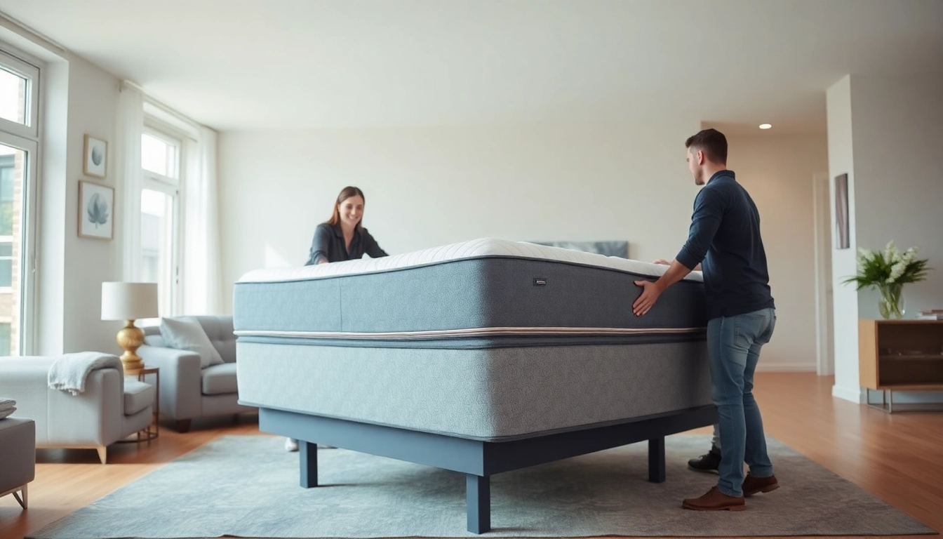 Effizienter Wasserbett Umzugsservice mit professionellem Team in modernem Wohnraum.