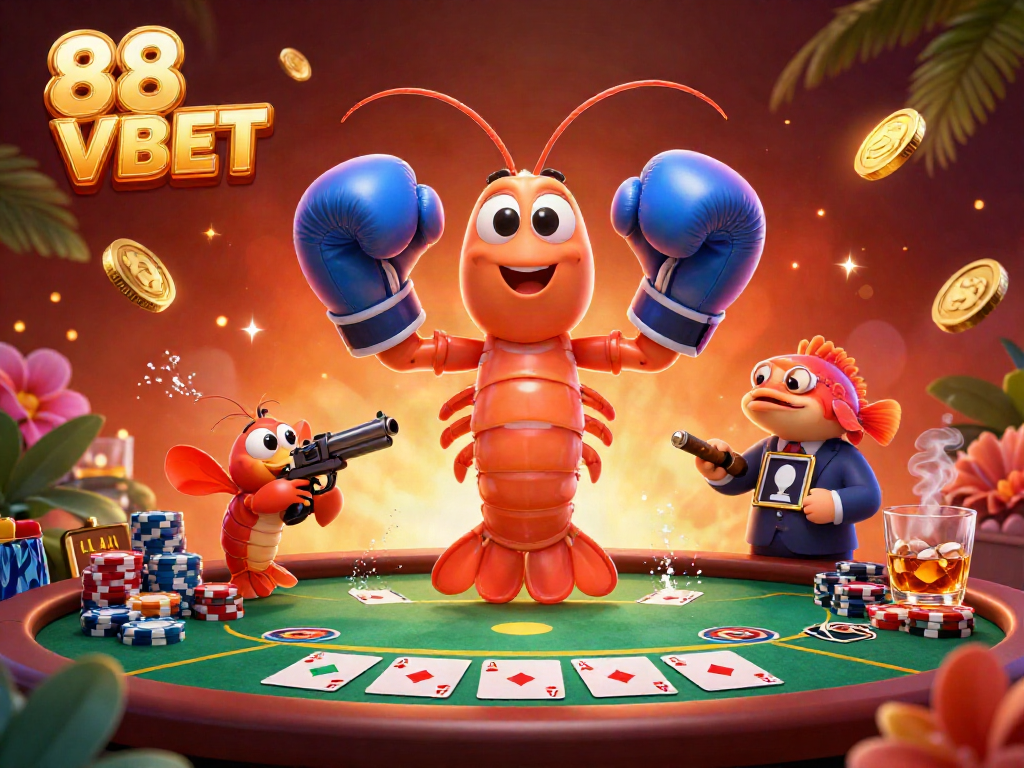 Engage with thrilling gameplay at 88 VBET featuring vibrant poker action and charismatic ocean characters.