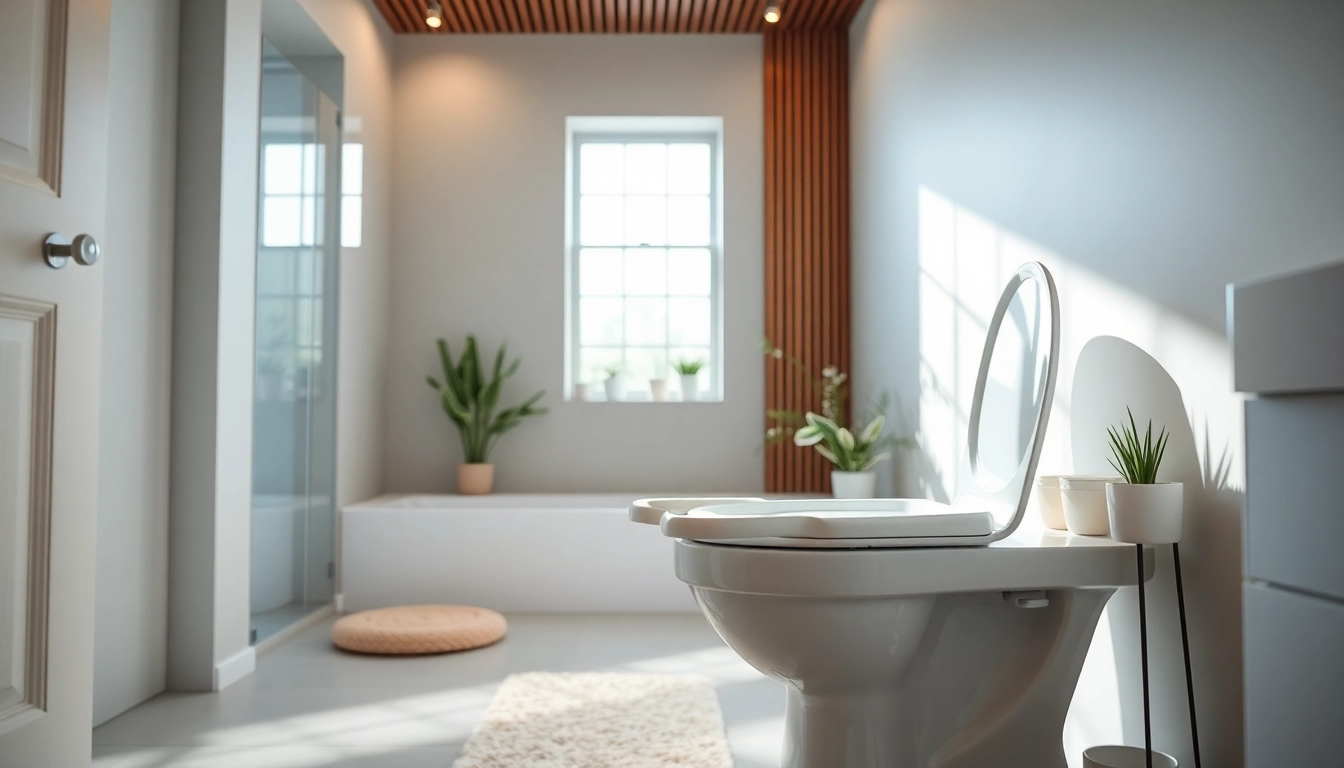 Die toilettensitzerhöhung bietet Komfort und Sicherheit in einem modernen Badezimmer.