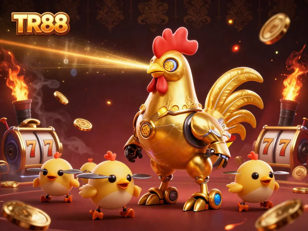 Engage with TR88's exciting gambling platform featuring dynamic games, robots, and animation.