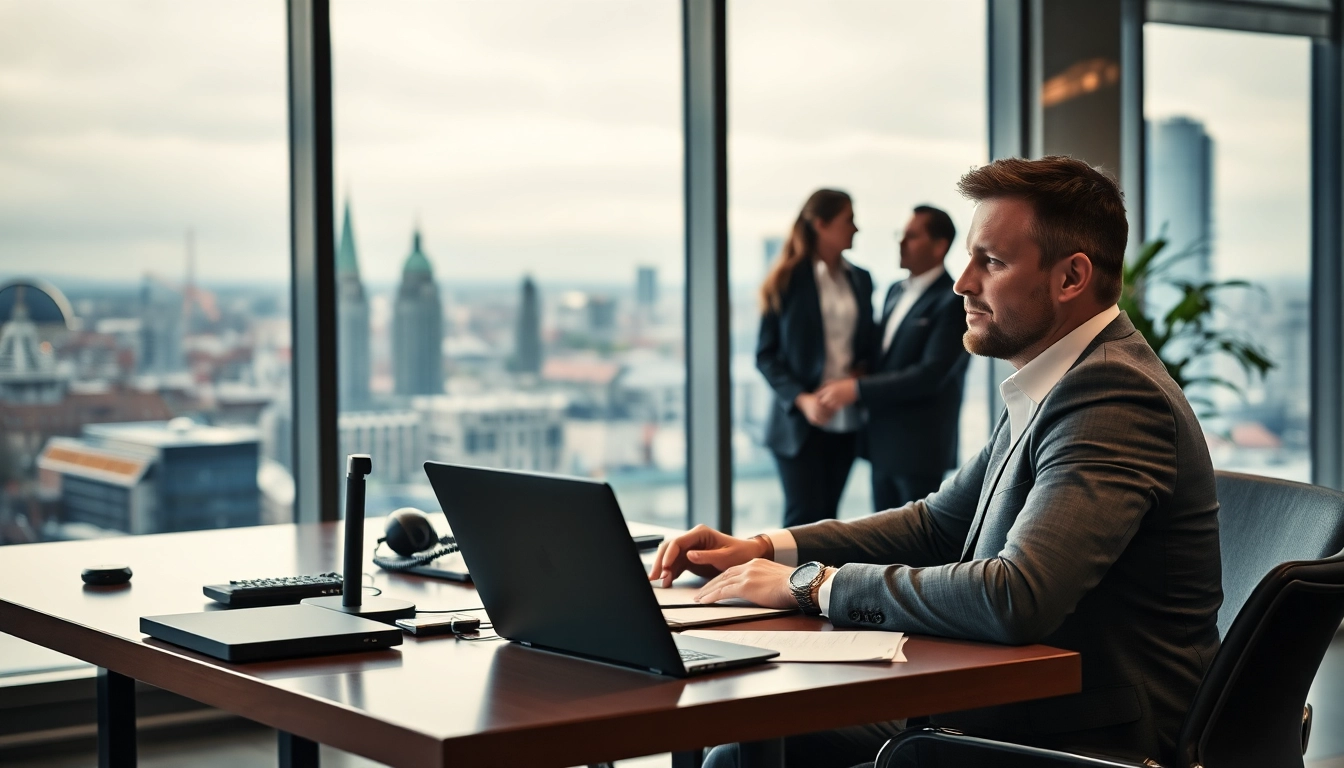 Headhunter Köln bei der Rekrutierung von Talenten in modernem Büro.