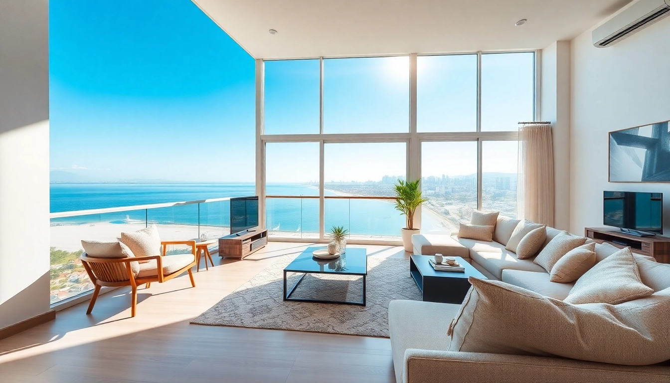 Kaufen Sie eine Wohnung in Batumi mit modernem Interieur und Meerblick