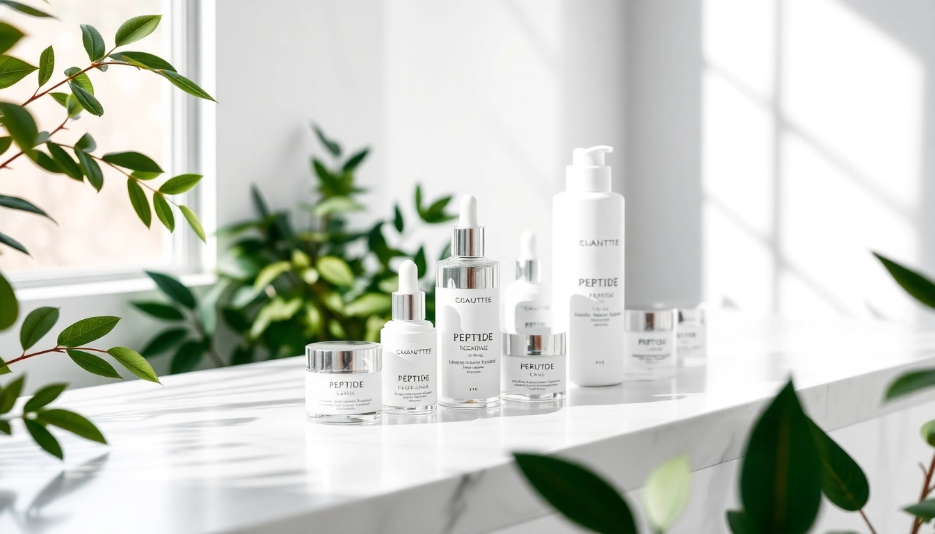 Peptide kaufen für hochwertige Hautpflegeprodukte mit elegantem Design.