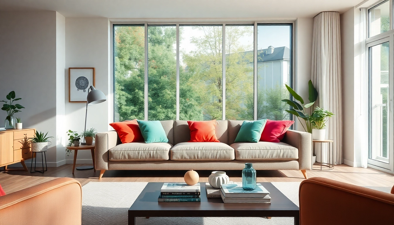 Kreative Einrichtungsideen für ein modernes Wohnzimmer mit stilvollen Möbeln.