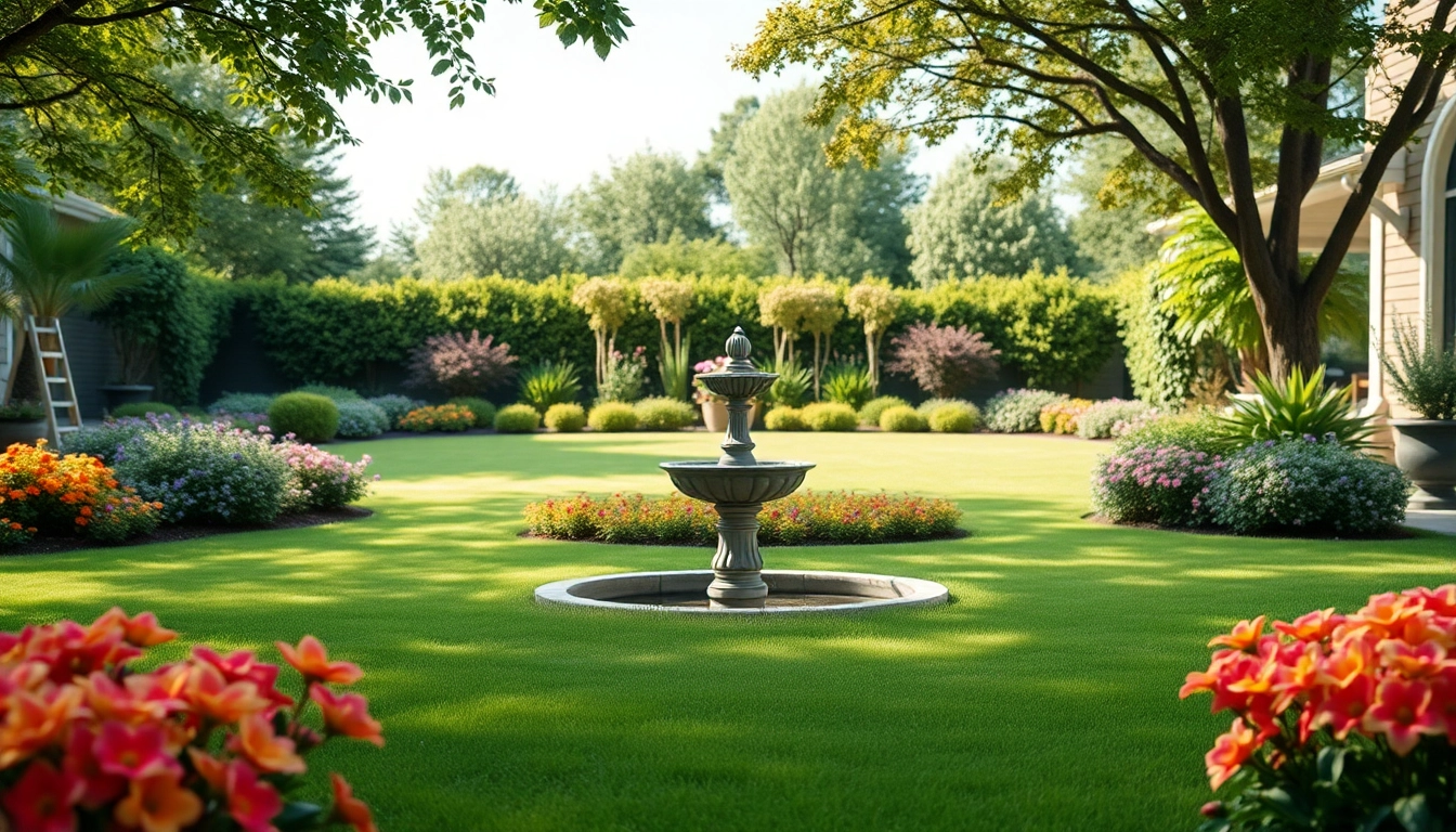 Gartenbau München in einem schön angelegten Garten mit bunten Blumen und einer frischen Atmosphäre.