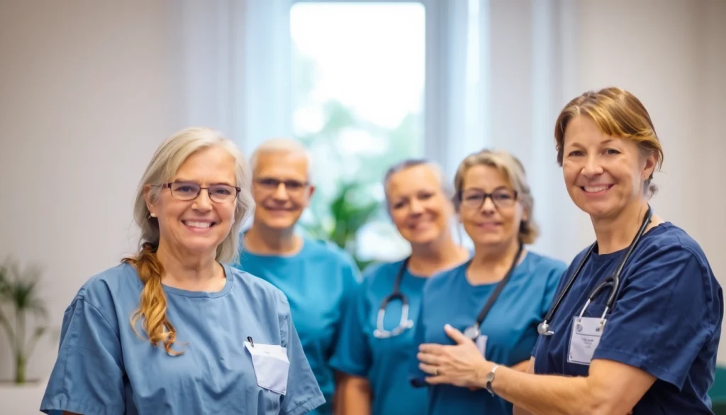 Das pflegende Team des ambulanten Pflegedienstes Troisdorf leistet herzliche Unterstützung bei der Pflege.