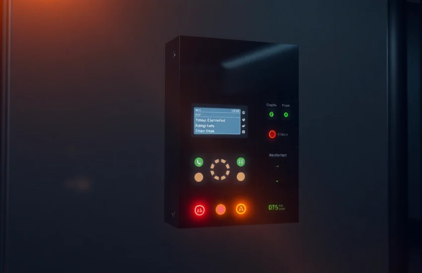 Experte führt eine DGUV V3 Prüfung durch, inspiziert elektrische Geräte sorgfältig für maximale Sicherheit.