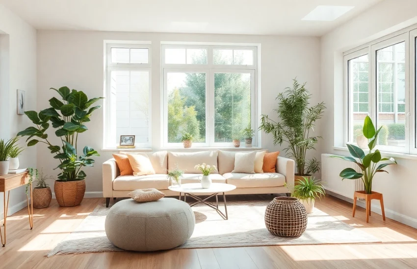 Inspiration zur Raumgestaltung mit einem modernen, warmen Innenraum und eleganten Möbeln