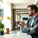 Professioneller Headhunter Mannheim berät Klienten in einem modernen Büro.