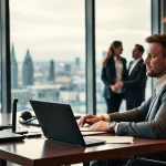 Headhunter Köln bei der Rekrutierung von Talenten in modernem Büro.