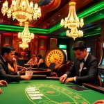 Experience high-stakes excitement at https://rr88.shopping/ with a vibrant casino scene featuring poker tables and roulette wheels.