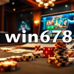 Experience high-stakes gaming action at win678's luxurious casino tables.