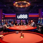 Engage with thrilling u888 casino action featuring vibrant slot machines, poker tables, and roulette wheels.