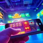 Sunwin gaming platform interface showcasing vibrant casino games and sports betting excitement.