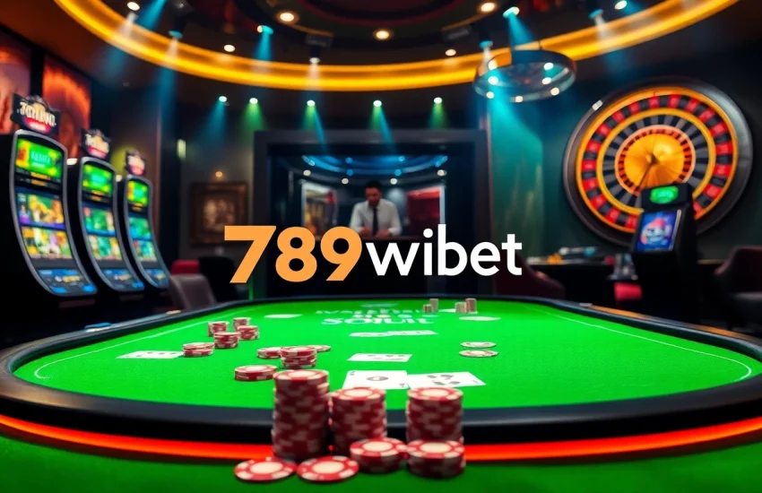 Engage in thrilling gameplay at 789win bet with vibrant casino tables and exciting slot machines.