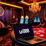 Experience gaming excitement at the uu88 casino with vibrant roulette and slot machines.