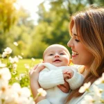 Die Fotografin Borken fängt emotionale Momente in einem Baby-Fotoshooting ein.