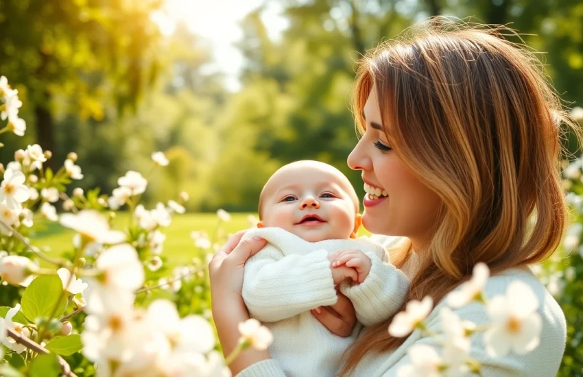 Die Fotografin Borken fängt emotionale Momente in einem Baby-Fotoshooting ein.
