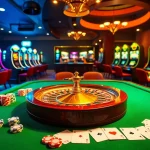 Engaging casino experience at Bin88 with roulette wheel and vibrant gaming elements.