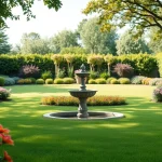 Gartenbau München in einem schön angelegten Garten mit bunten Blumen und einer frischen Atmosphäre.