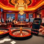 Experience the excitement of online gambling with nhà cái win78 at a luxurious casino setting.