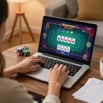 Engaging online casino session at nhà cái uy tín 8XX showcasing vibrant poker gameplay.