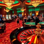 Engaging casino scene showcasing the excitement of gambling at https://s8mx.com/ with roulette and poker games.