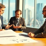 Headhunter Ingenieure in einer modernen Büroumgebung bei der Beratung.