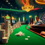 Players engaging in high-stakes games at 789club, surrounded by vibrant casino elements.