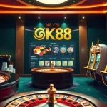 Experience the thrill of online gambling at nhà cái gk88 with vibrant casino elements.