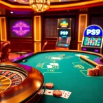 Players engaging with the PS99 betting interface at an attractive casino table.
