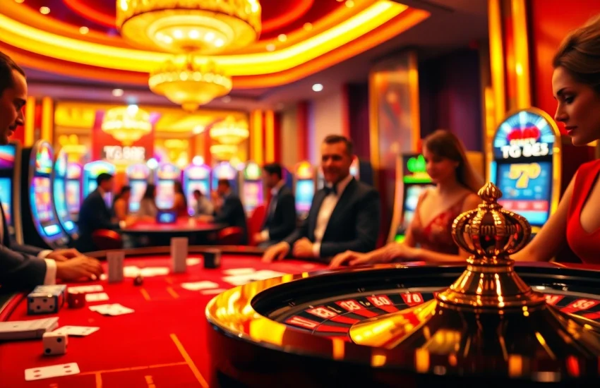 Exciting gameplay at a TG 88 casino table with vibrant cards and roulette wheels.