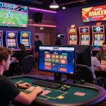 Experience exciting gaming at https://fabet.money/ with vibrant players enjoying sports betting, slot machines, and poker.