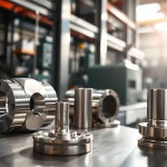 Drehteile aus hochwertigen CNC-Bearbeitungen in einem professionellen Arbeitsumfeld.