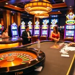 Experience the excitement of TT88 with a vibrant casino atmosphere featuring roulette and slot machines.