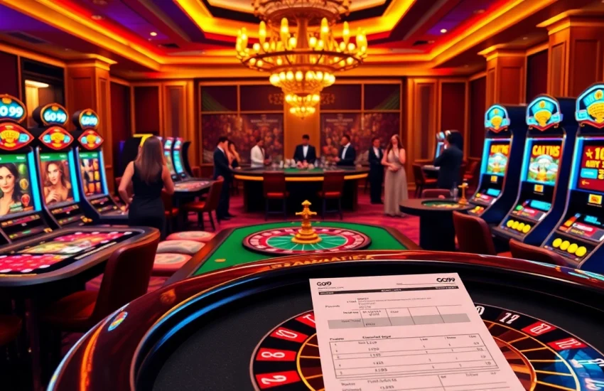 Go99 players engaging in thrilling online casino games with vibrant visuals and professional dealers.