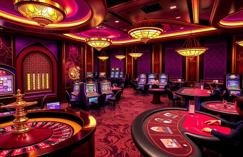 Dynamic gameplay in a luxurious setting at nhà cái 789P, featuring roulette and poker excitement.