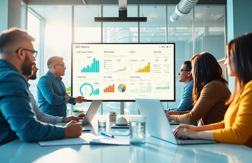 SEO kosten analysieren in einem professionellen Meeting mit engagiertem Team.