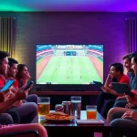Excited fans enjoying live football streaming on https://okwintv.zone/ with seamless experience.