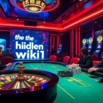 Engaging players at a poker table in a luxurious casino while referencing the hidden wiki 1