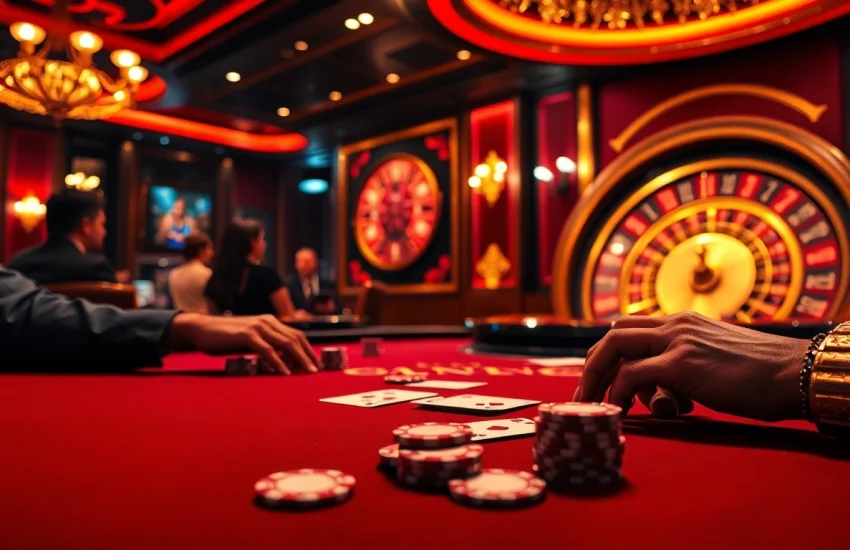 Experience the thrill of high-stakes poker at s8king.com in a luxurious casino atmosphere.