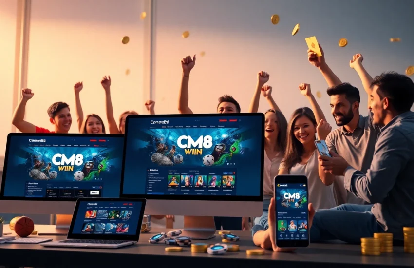 Experience the excitement of CM88 with engaging visuals of online betting and gaming.