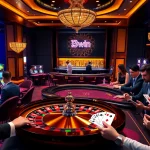 Experience the excitement of winning at 13win casino with vibrant gambling tables and engaging players.