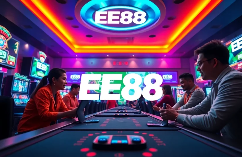 EE88 online gaming excitement with vibrant interface and thrilling atmosphere